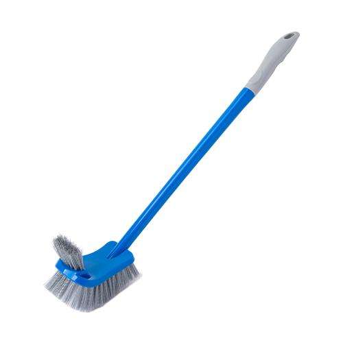 Kleaner Household Cleaning Plastic Bathroom Brush with soft Bristles and long handle 49.5cm Colou...