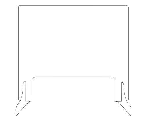 Casey Self Supporting Protective Transparent Barrier -Easily creates a physical barrier between e...
