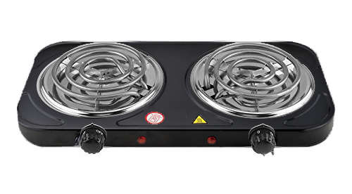 Casey Koala Electric 2 Plate Spiral Stove Colour: