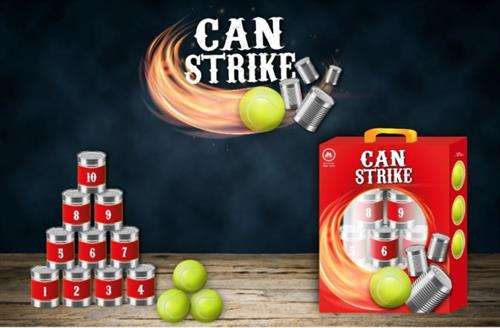 Sceedo Can Strike Classic Carnival Game  Helps Motor Skills And Hand Eye Coordination, Suitable For