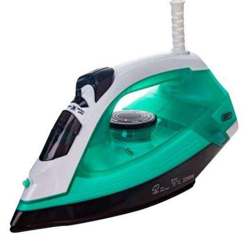 Defy Steam Iron 2200w Green - Large 230ml Water Tank For Extended Ironing Sessions Anti-Drip Feat...