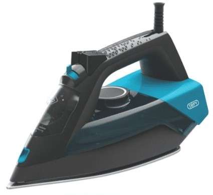 Defy 2600w Black With Blue Steam Iron - Ceramic Soleplate 240ml Water Tank Capacity Variable Stea...
