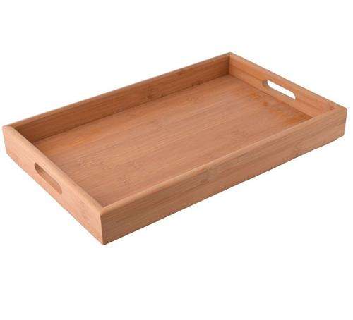 Casey Bamboo Serving Tray 43cmx33cm - Serve Your Delicious Creations Or Tasty Beverages With This...