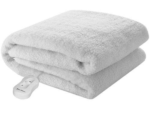 Pure Pleasure Single Fullfit Sherpa Fleece Electric Blanket - 91cm x 188cm Retail Box 1 year warr...