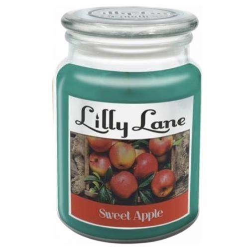 Lilly Lane Sweet Apple Scented Candle Large Lidded Mason Glass Jar  Wax Capacity 510grams Burn...