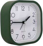 Casey Bedside Square Alarm Clock 12cm Green