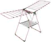 Totally Foldable Clothes Dryer Large Pink With Grey Accents