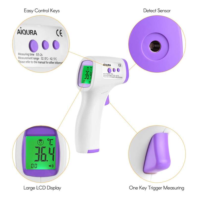 IR Thermometer | Non-Contact Infrared Thermometer South Africa (AIQURA) AD801