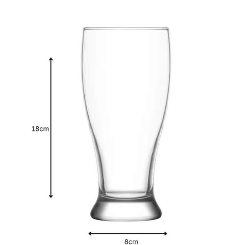JAKES BEER GLASS 500ML (BRO029) , PACK OF 6