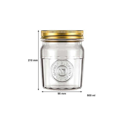 NADIR AMERICANO VINTAGE JAR, 500ML (120X94MM DIA) , PACK OF 6