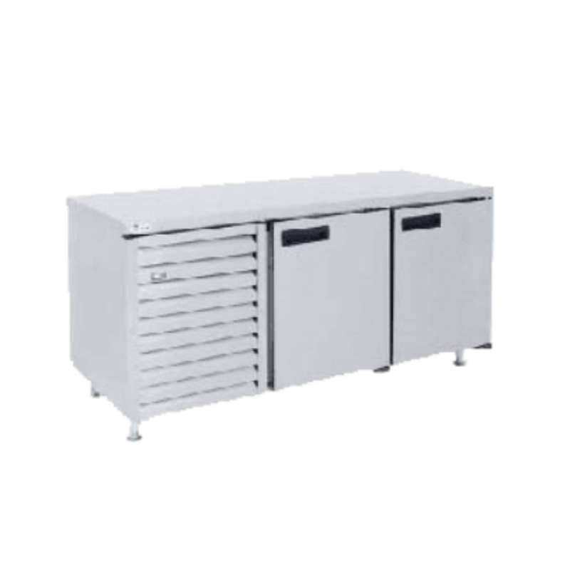 JUST FRIDGE PLAINTOP UNDER BAR FREEZER 2 STEEL DOORS  1780 x 750 X 900MM - PREORDER 5-10 WORKING ...
