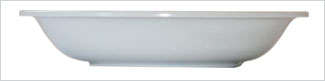 WHITE SOUP BOWL 250 X 40MM - LARGE- PACK OF 24