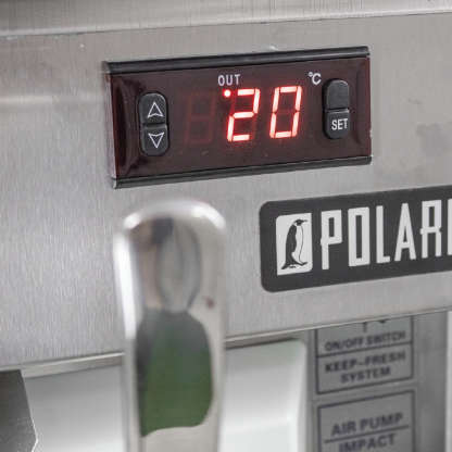 POLARCAB SOFT SERVE MACHINE WITH REFR HOPPER & AIR PUMP - FLOOR STANDING