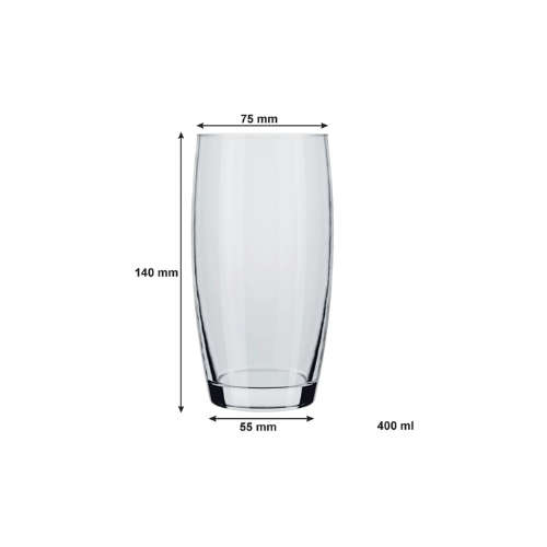 ZALTO OCA HIGH BALL TUMBLER, (400ML), PACK OF 12