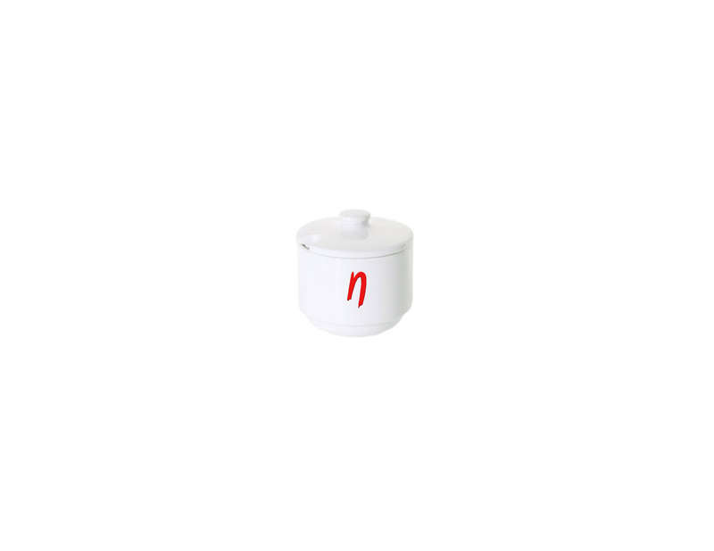 N- WHITE  SUGAR BOWL WITH LID 200ML
