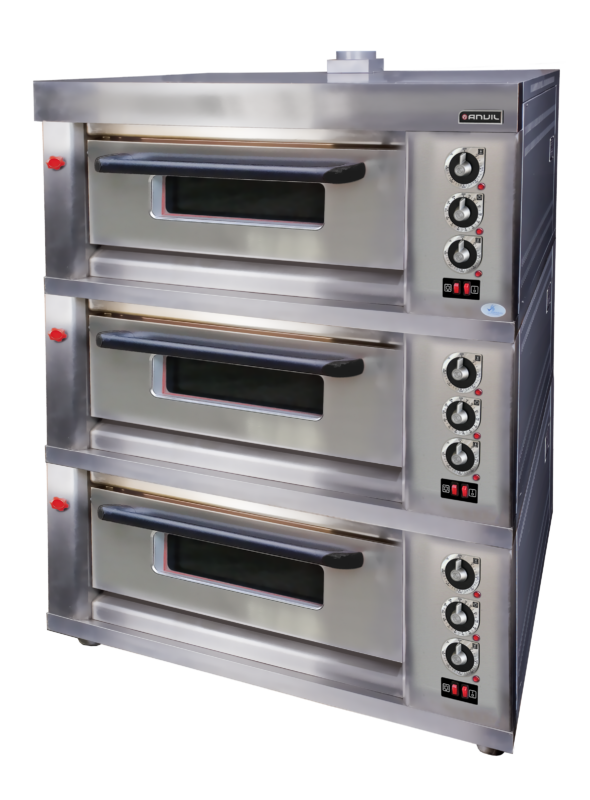 DECK OVEN ANVIL - GAS - 6 TRAY - TRIPLE