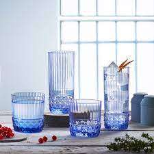 AMERICA '20s - SAPPHIRE BLUE - LONG DRINK 40CL H158MM W68MM (Pack of 12)
