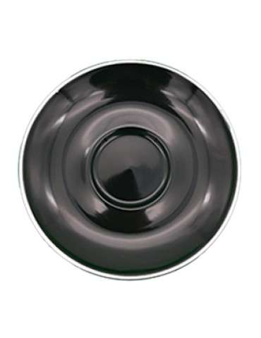 ITALIA - BLACK - ESPRESSO SAUCER - 12.5CM (Pack of 12)