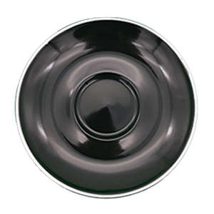 ITALIA - BLACK - CAPPUCCINO SAUCER - 14.1CM (Pack of 12)