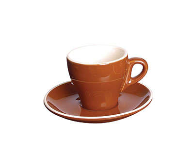 ITALIA - BROWN - ESPRESSO SAUCER - 12.5CM (Pack of 12)