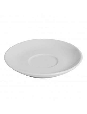 ITALIA - WHITE - CAPPUCCINO SAUCER - 14.1CM (Pack of 12)