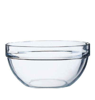 STACKING BOWL GLASS 23CM  (PACK OF 6)
