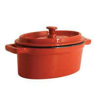 Nova Oval Red Cast Iron Casserole12X9CM