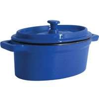 Nova Oval Blue Cast Iron Casserole 12x9cm