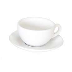 ITALIA - WHITE - OPEN CAPPUCCINO CUP - 21CL (Pack of 12)