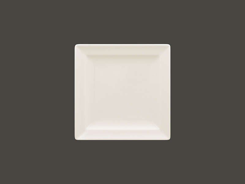 OLIVE - WHITE - SQUARE PLATE - 26CM (Pack of 12)