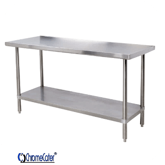 PLAIN STAINLESS STEEL TABLE CC1.8P