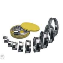 ROUND CUTTER SET S/STEEL - PLAIN 20 PIECE