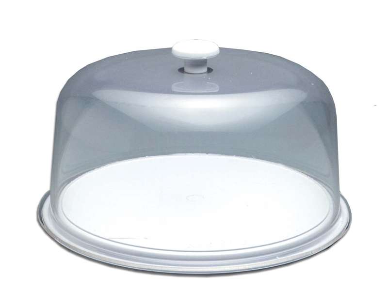 TUFF TRAY CAKE DISPLAY TRAY AND DOME - 325MM X 140MM