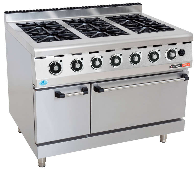GAS STOVE WITH GAS OVEN ANVIL - 6 BURNER