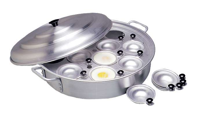 EGG POACHER ALUMINIUM - 12 CUP