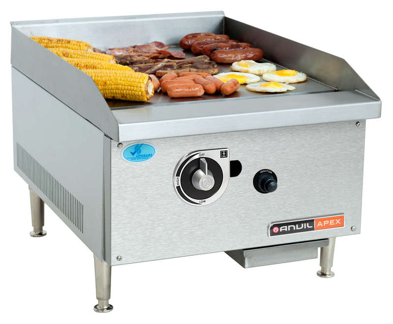 FLAT TOP GRILLER ANVIL - 400MM - PREMIER RANGE - GAS