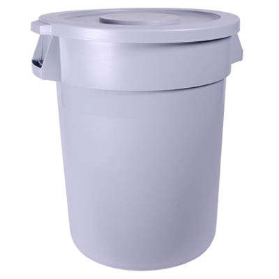 ROUND REFUSE BIN WITH FLAT LID 120LT 560MM X 820MM