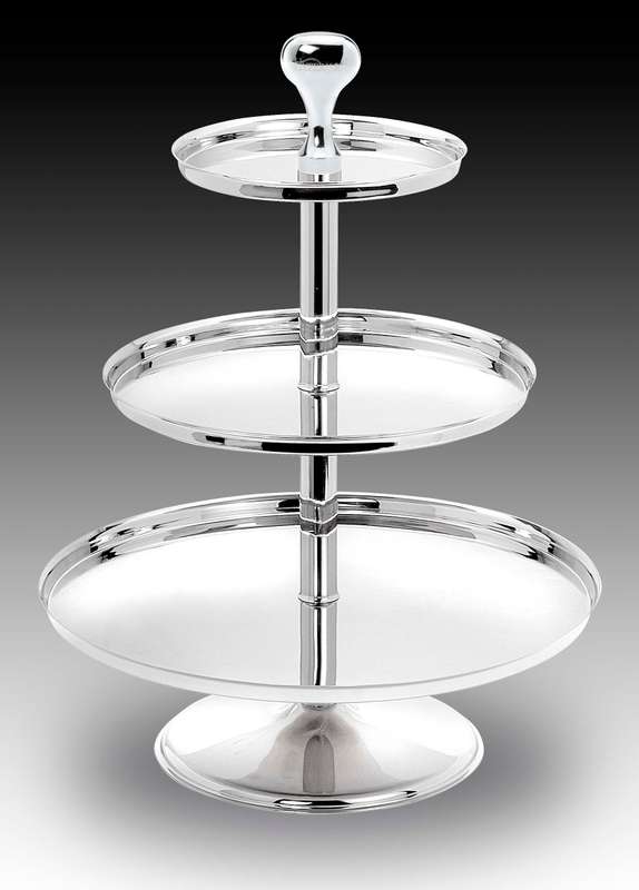INFINITI CAKE STAND 3 TIER - 670mm - 18/10 STEEL