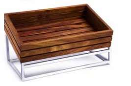 WOOD DISPLAY BASKET (340MM X 240MM X 90MM) INFINITI
