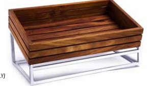 WOOD DISPLAY BASKET (500MM X 300MM X 90MM) INFINITI