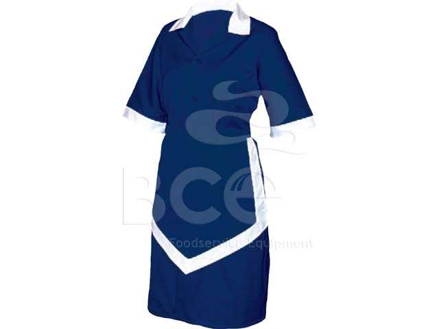 LADIES HOUSEKEEPING 3PC- NAVY AND WHITE - XXX LARGE