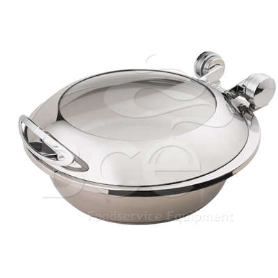 CHAFER INDUCTION ROUND SMART W WITH GLASS LID - 18/10 S/STEEL