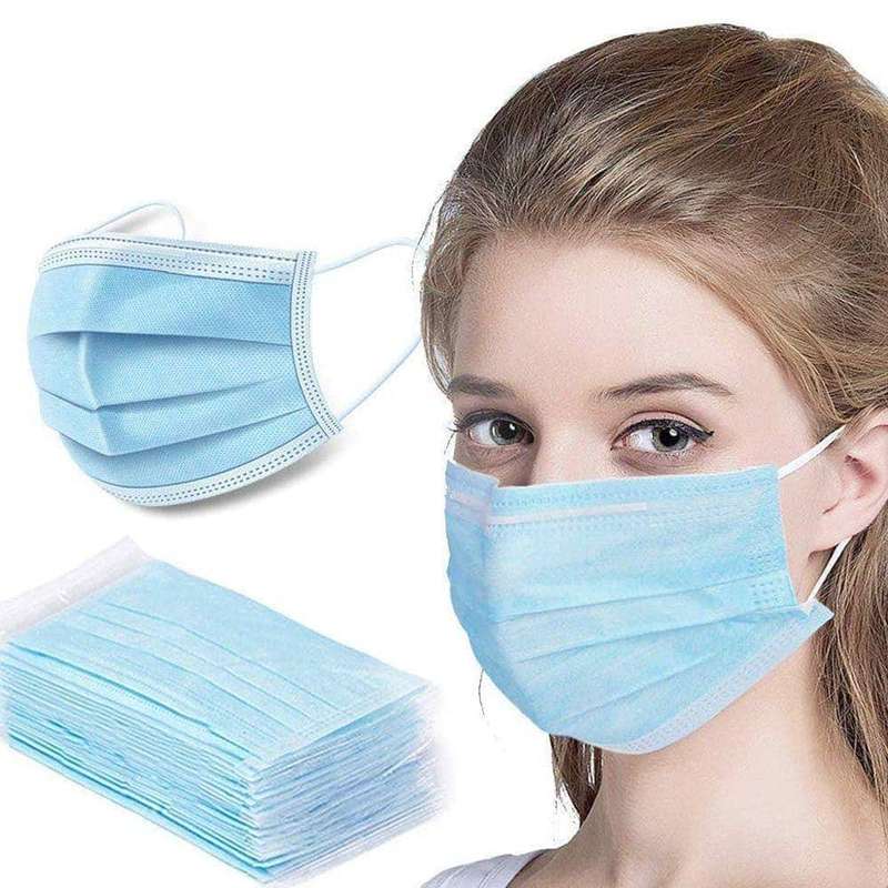3 PLY DISPOSABLE SURGICAL MASKS WITH EARLOOP (50PACK)(We deliver through  lock-down )