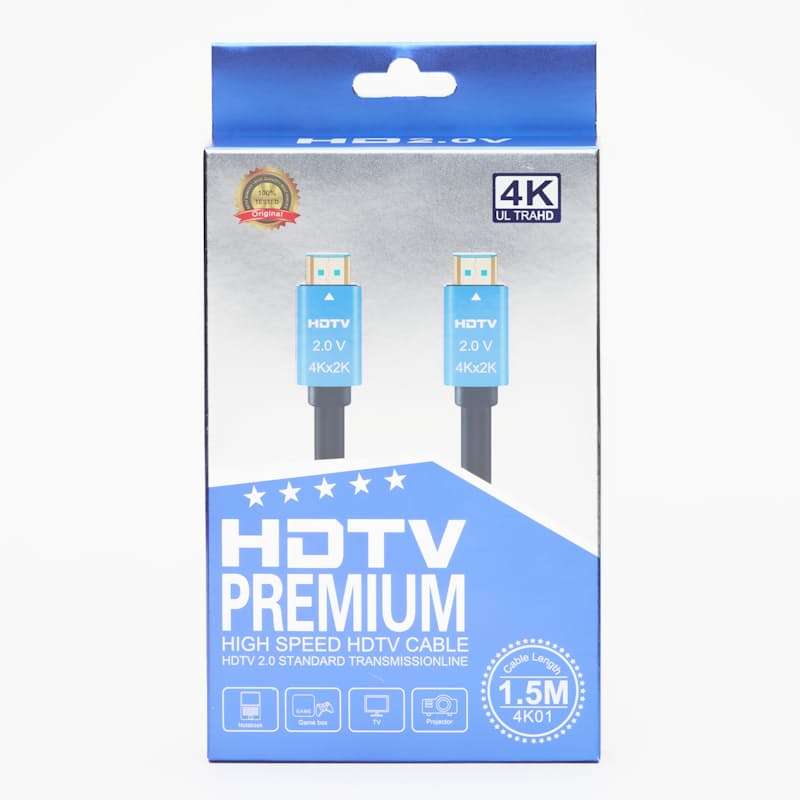 HDTV PREMIUM 4K02 High Speed HDMI CABLE 2.0 60HZ 1.5 Meter