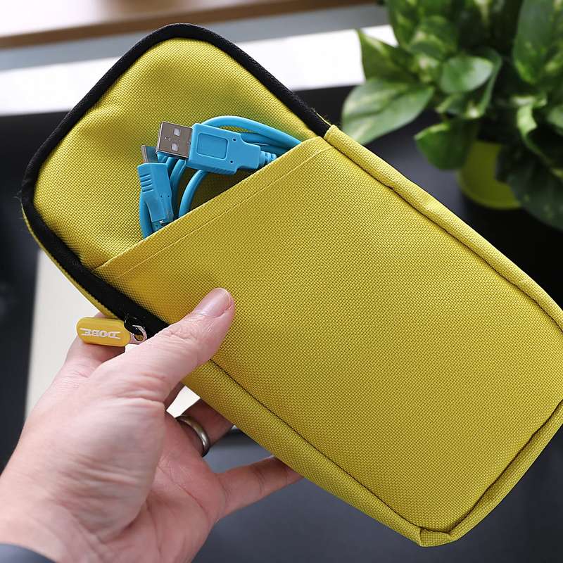 Dobe Portable Bag Storage Case For N- Switch Lite Ballistic Nylon - Yellow