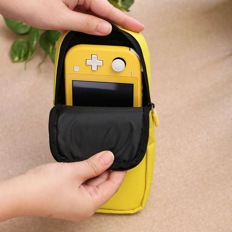 Dobe Portable Bag Storage Case For N- Switch Lite Ballistic Nylon - Yellow
