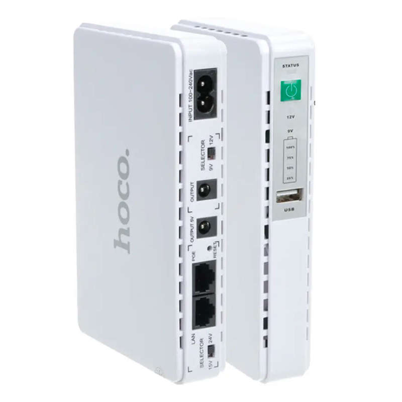 HOCO Mini UPS Backup power supply Lithium battery 88000MAH