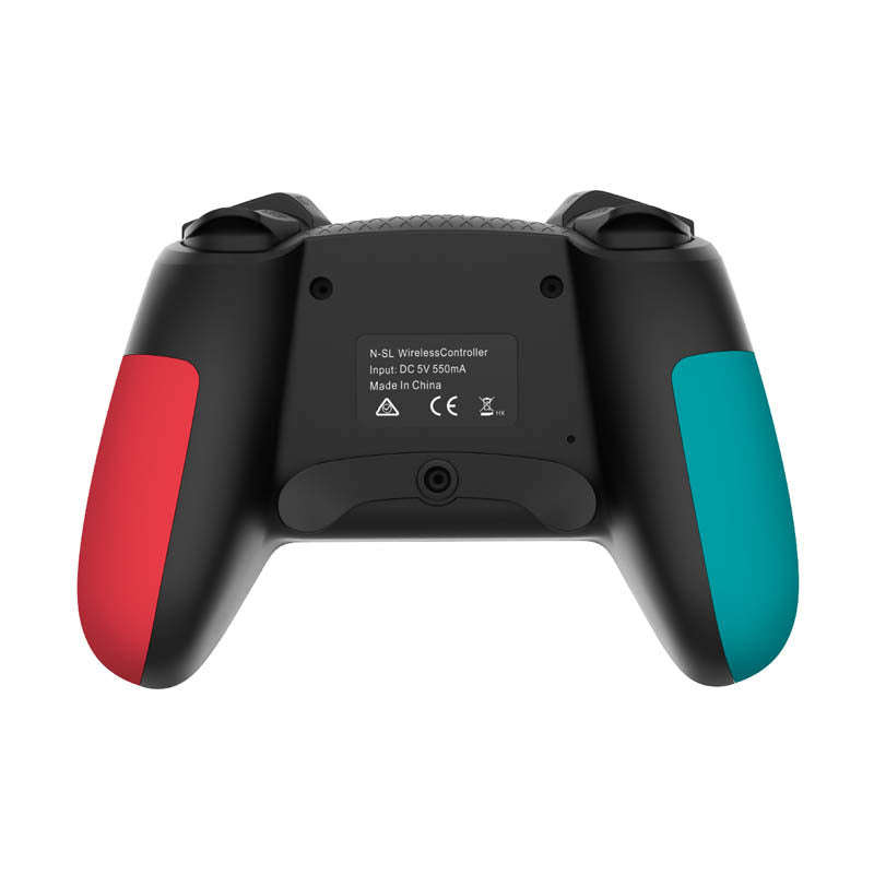 Premium Bluetooth Wireless Vibration Game Controller (T-23) for Nintendo Switch - Blue & Red