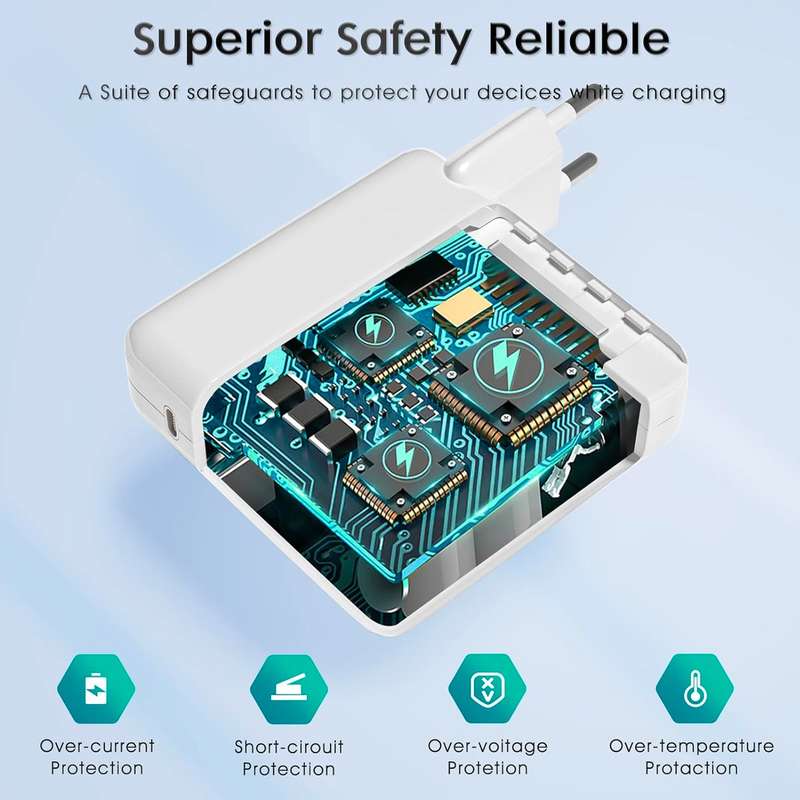 MacBook Charger with Type-C Cable High-Power 87W Fast and Reliable Charging Solution