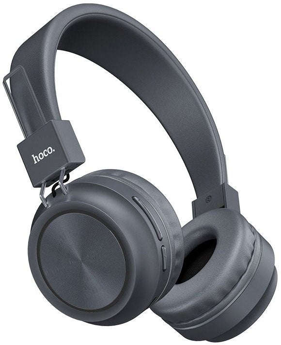 Hoco Wireless Headset W25 Bluetooth 5.0 Noise Canceling HiFi Sound Headphone- Grey